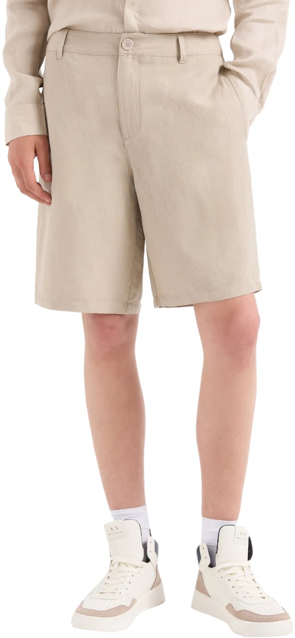 Armani Exchange Trousers Beige Beige