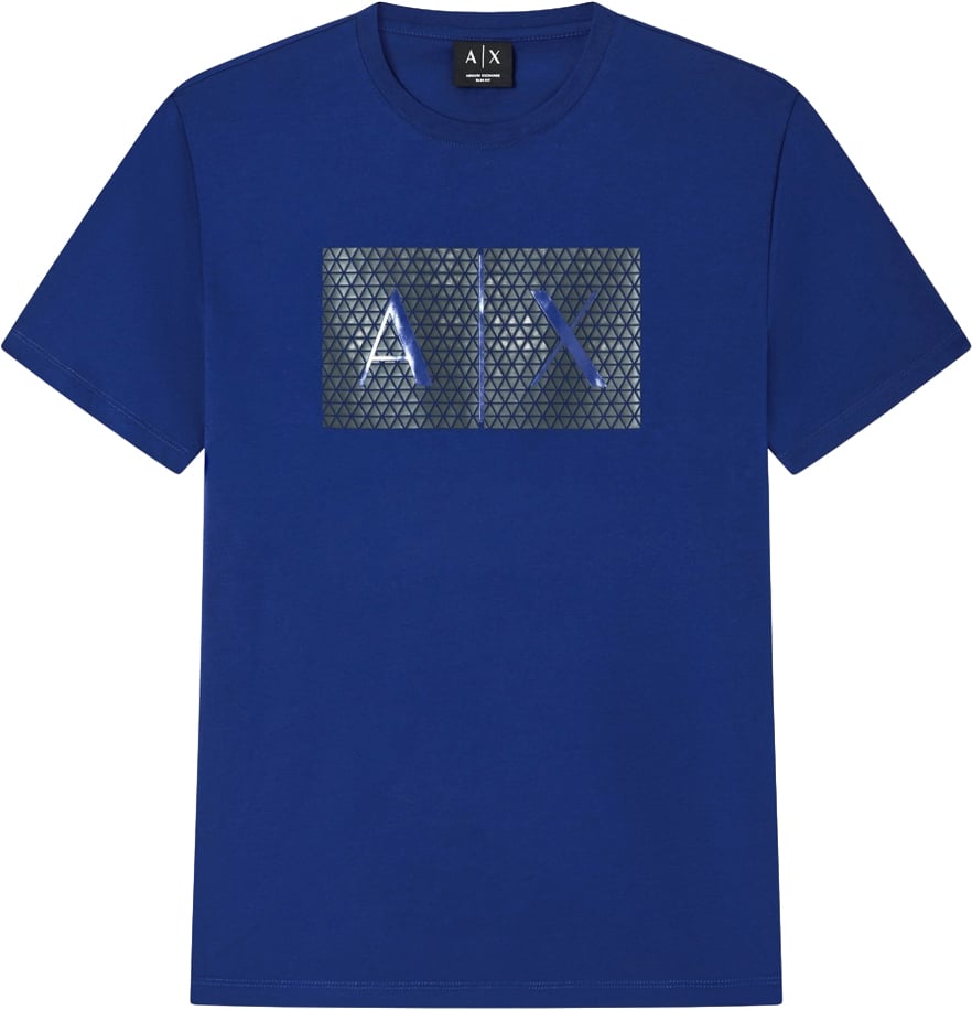 Armani Exchange T-Shirts And Polos Bellwether Blue Blauw