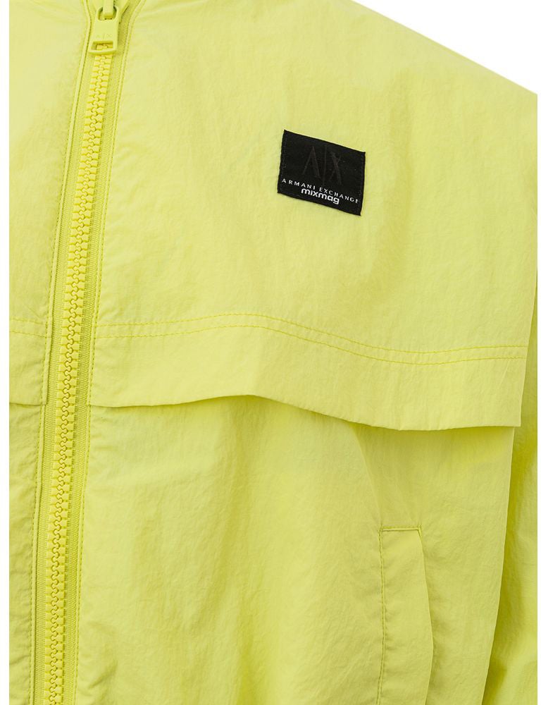 Armani Exchange Armani Exchange Yellow Polyamide Bomber Geel