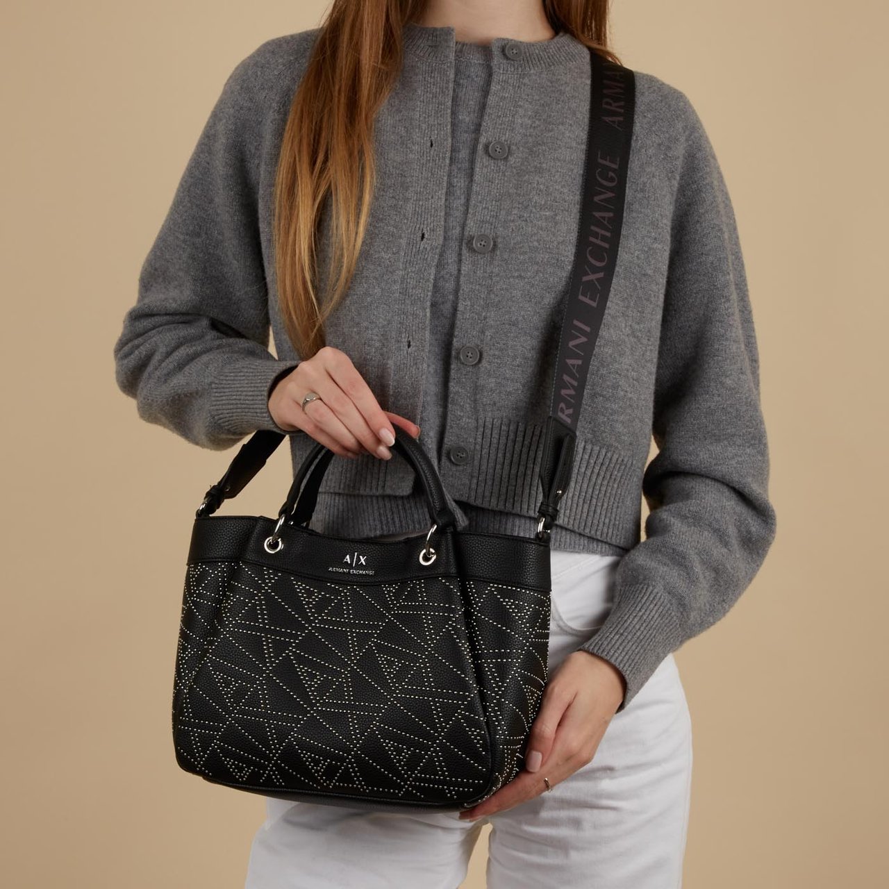 Armani Exchange Zwart Shopper Zwart