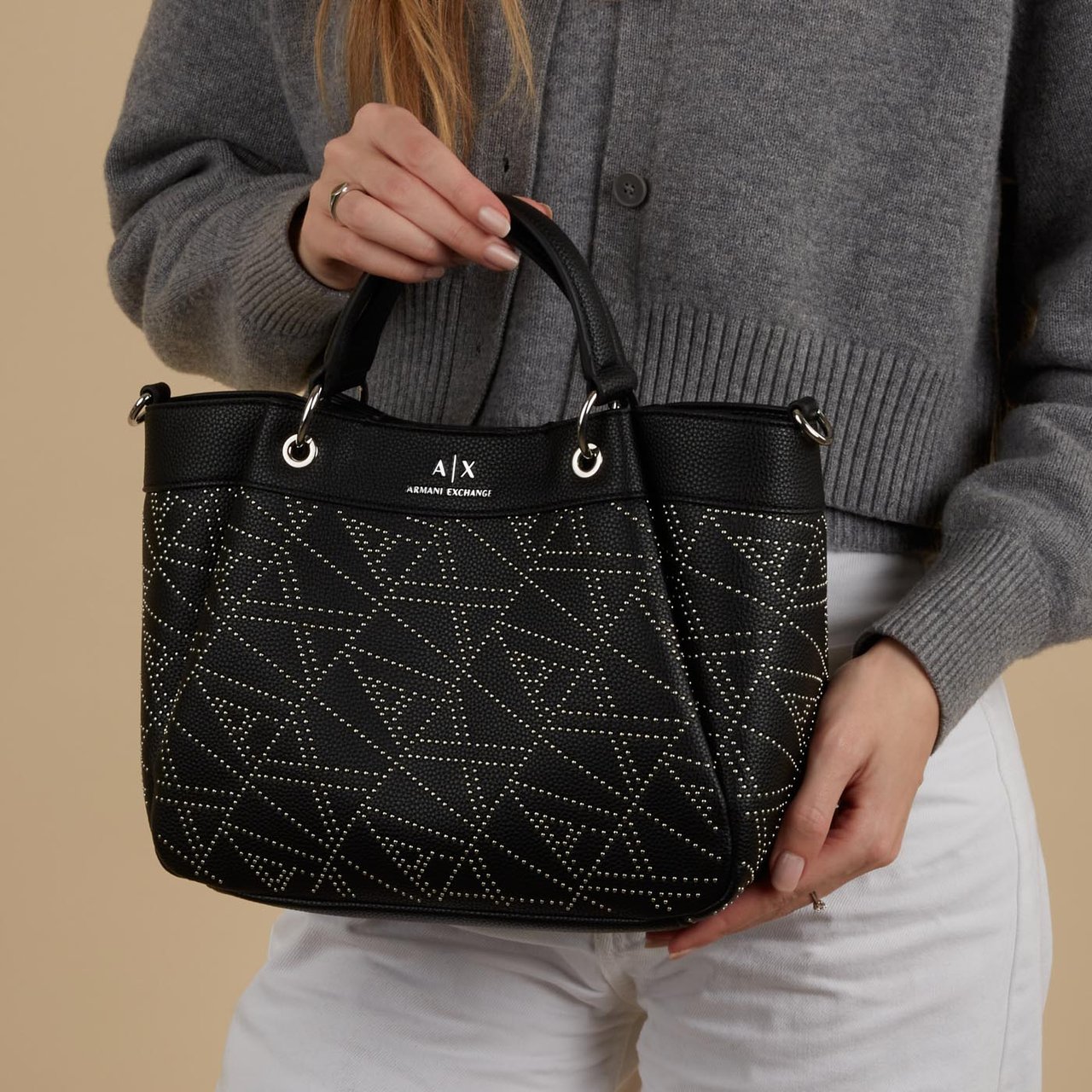 Armani Exchange Zwart Shopper Zwart