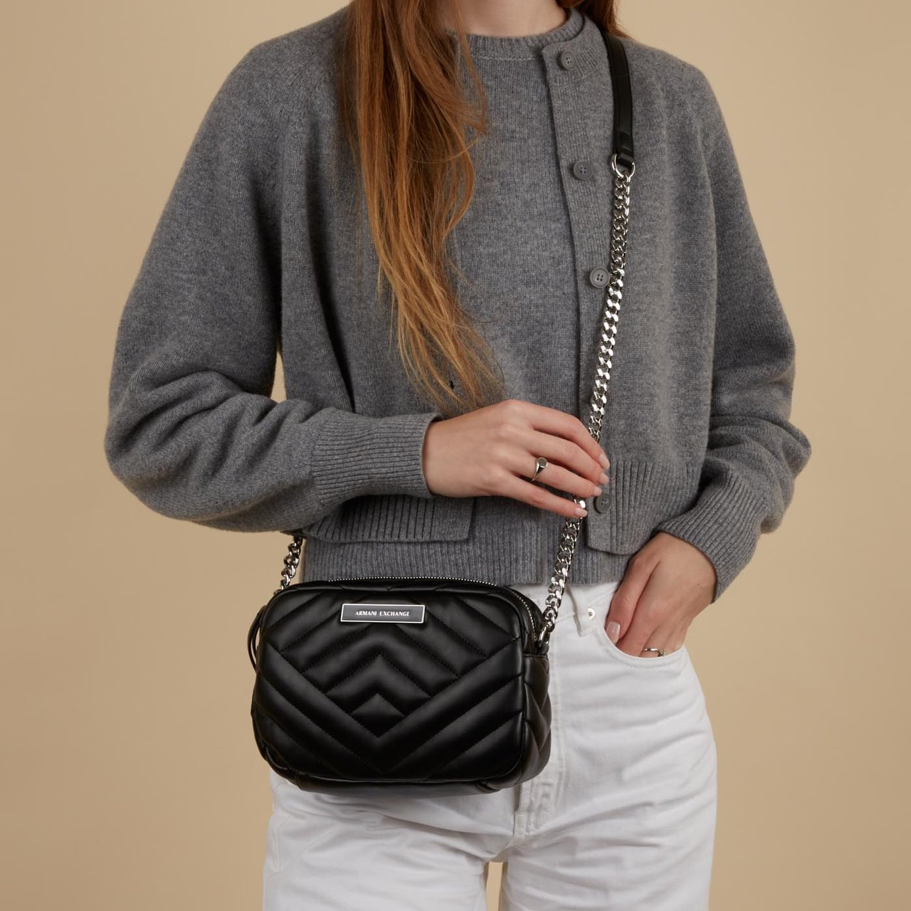 Armani Exchange Schoudertas Zwart