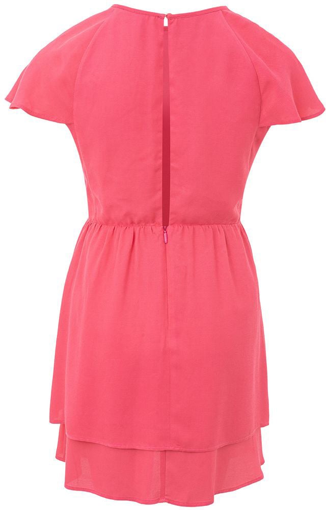 Armani Exchange Fuchsia Viscose Short Dress Roze