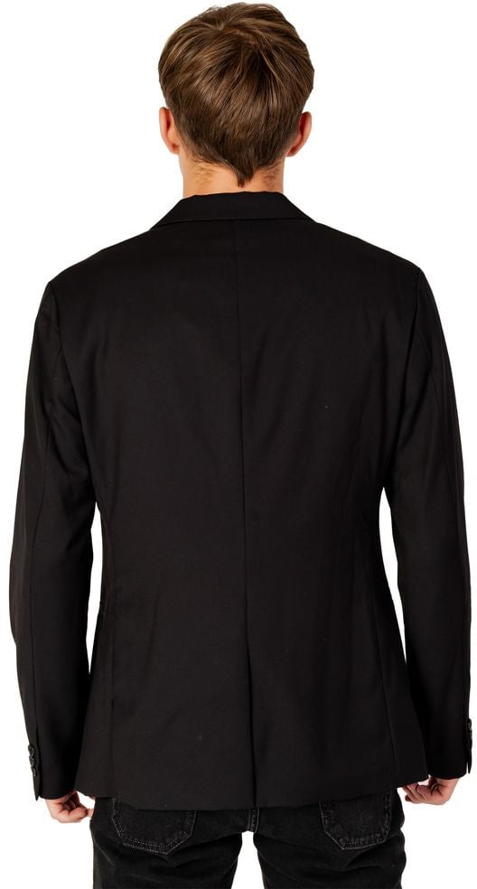 Armani Exchange Black Polyester Blazer Zwart
