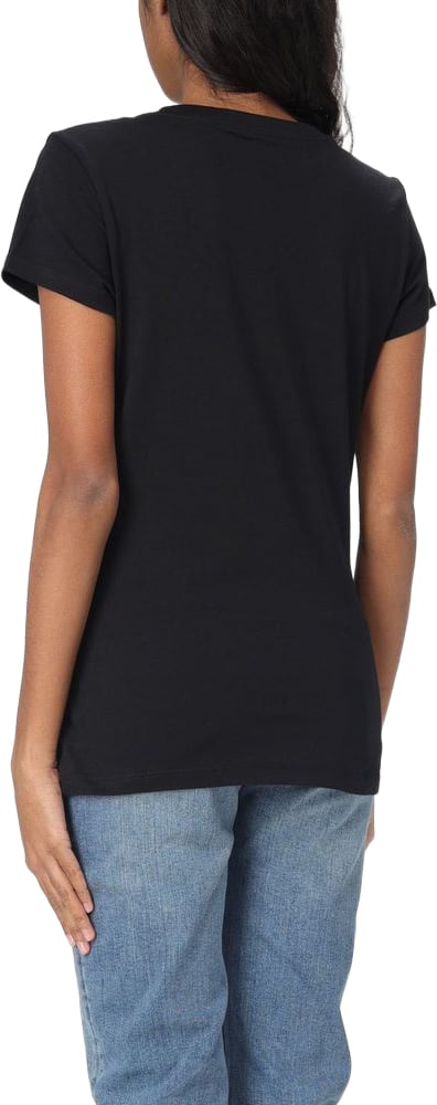 Armani Exchange Black Cotton T-Shirt Wit