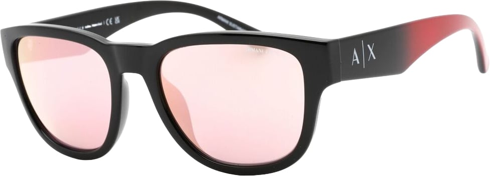 Armani Exchange Black Resin Sunglasses Zwart