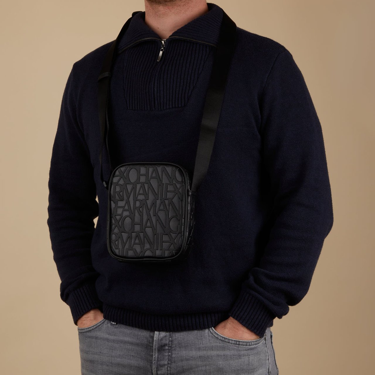 Armani Exchange - Tas - Zwart Zwart