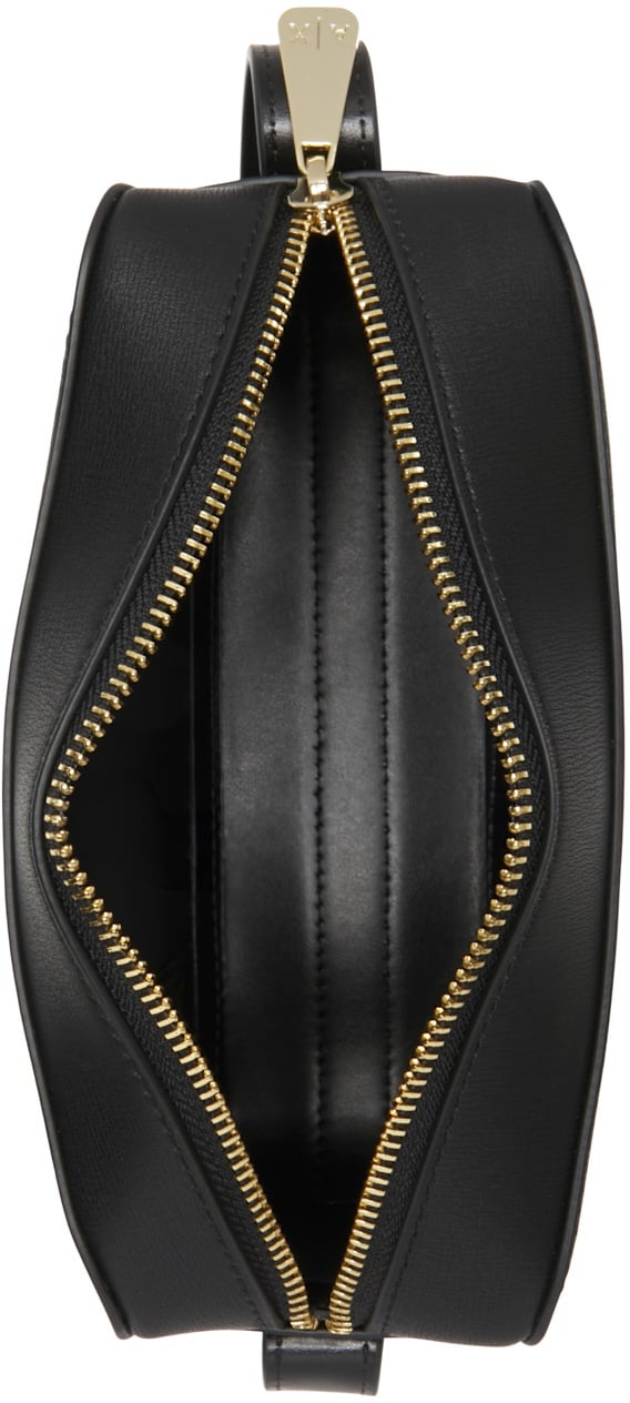 Armani Exchange Kunstleer Crossbody Tas Zwart