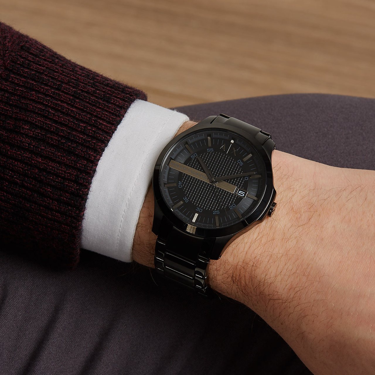 Armani Exchange Hampton Horloge Zwart