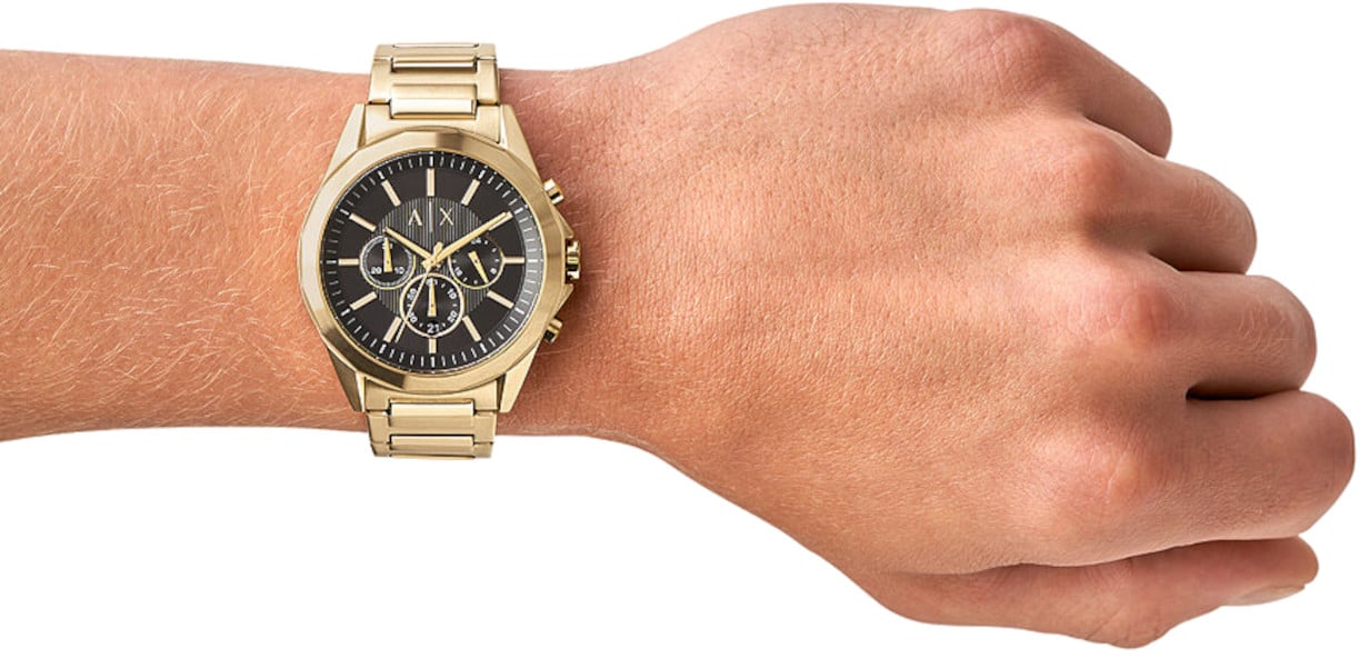 Armani Exchange Drexler Horloge Goud