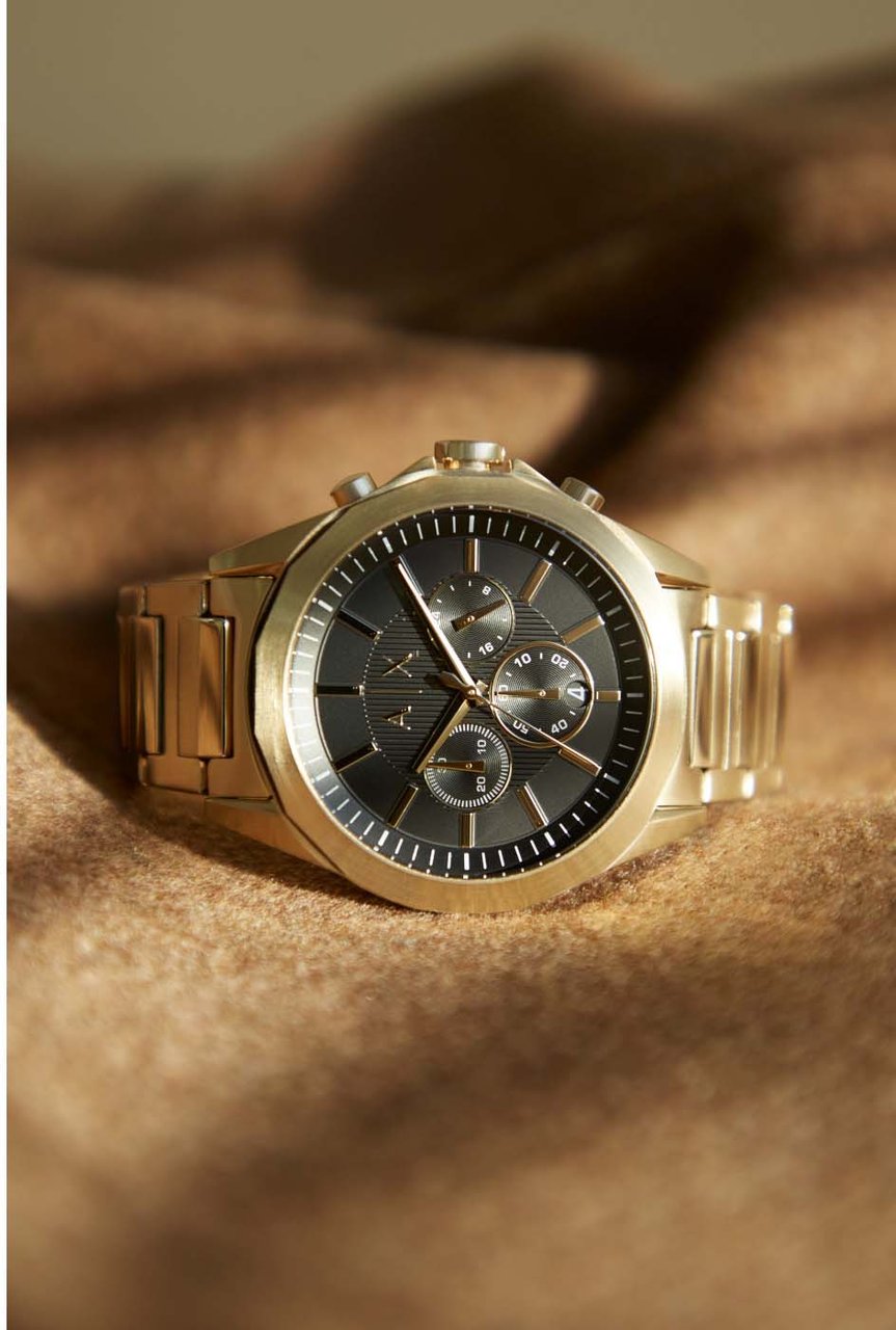 Armani Exchange Drexler Horloge Goud