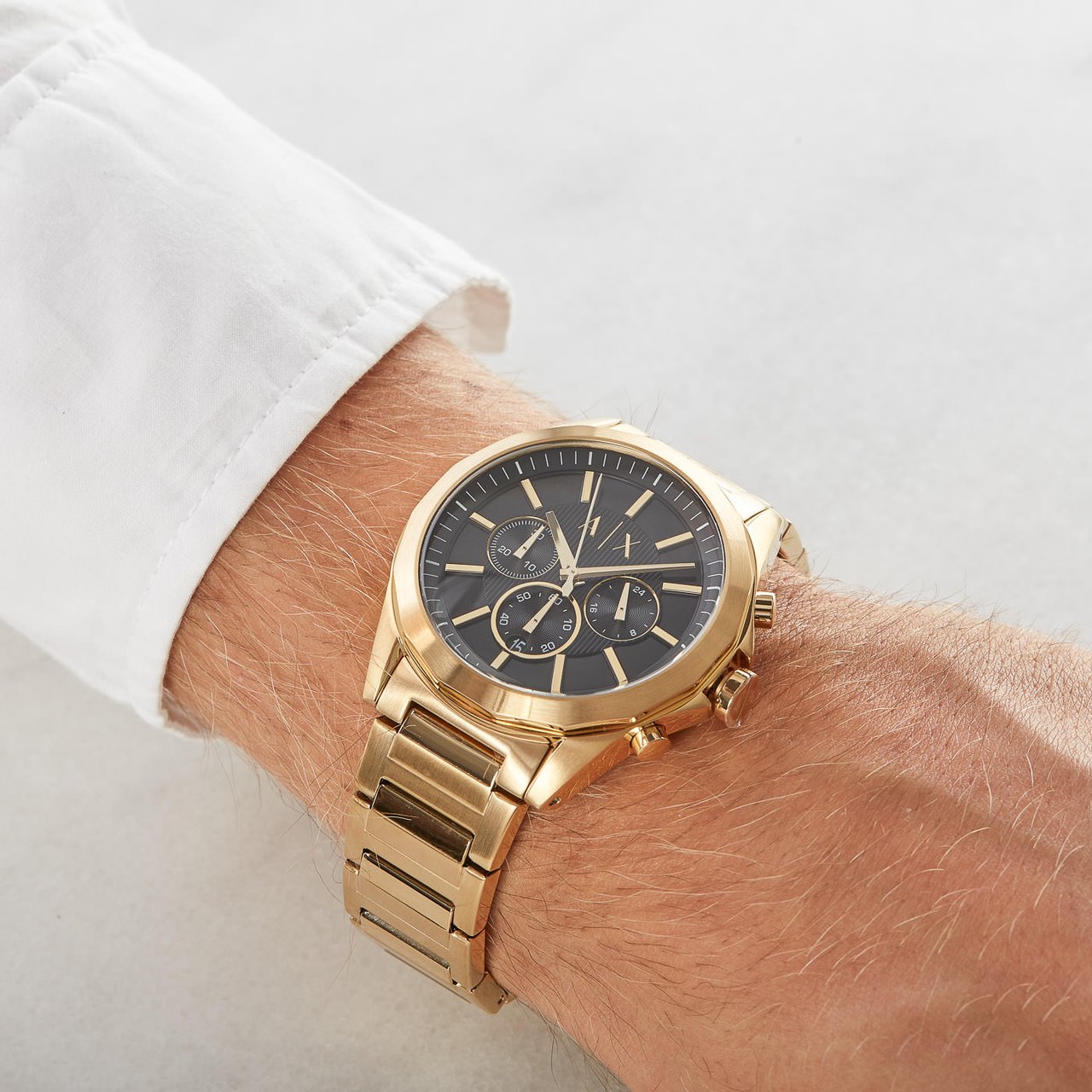 Armani Exchange Drexler Horloge Goud