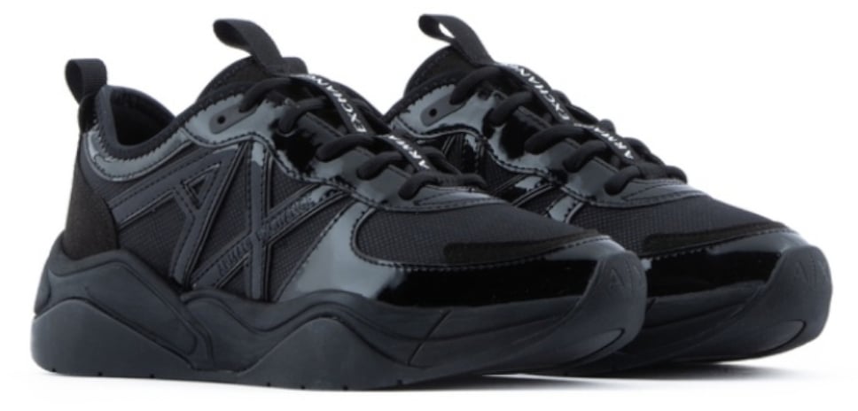 Armani Exchange Sneakers Black Zwart
