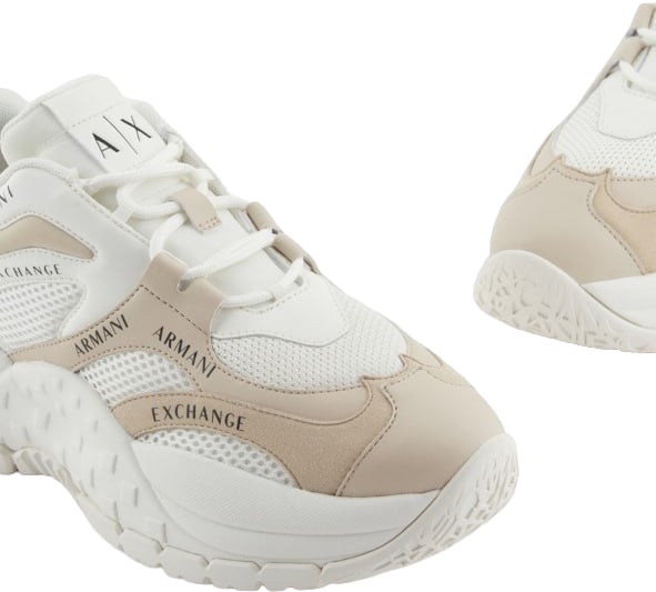 Armani Exchange Sneakers Bianco/Beige Wit