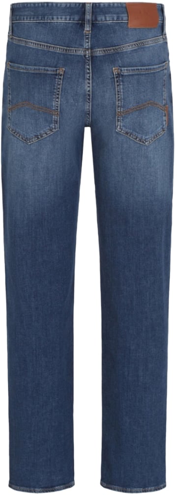 Armani Exchange Trousers Denim Scuro Blauw