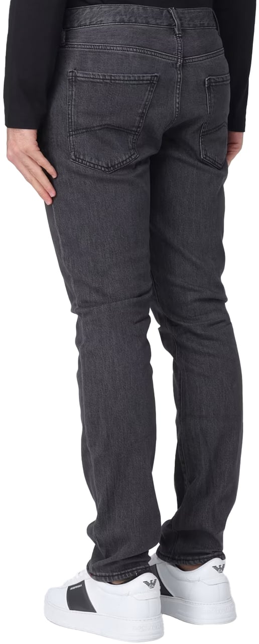 Armani Exchange Trousers Black Denim Zwart