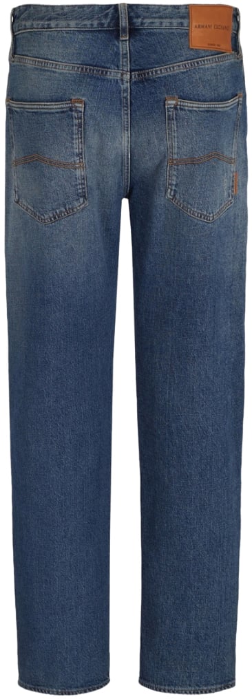 Armani Exchange Trousers Denim Medio Blauw