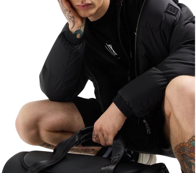 Armani Exchange Coat Zwart