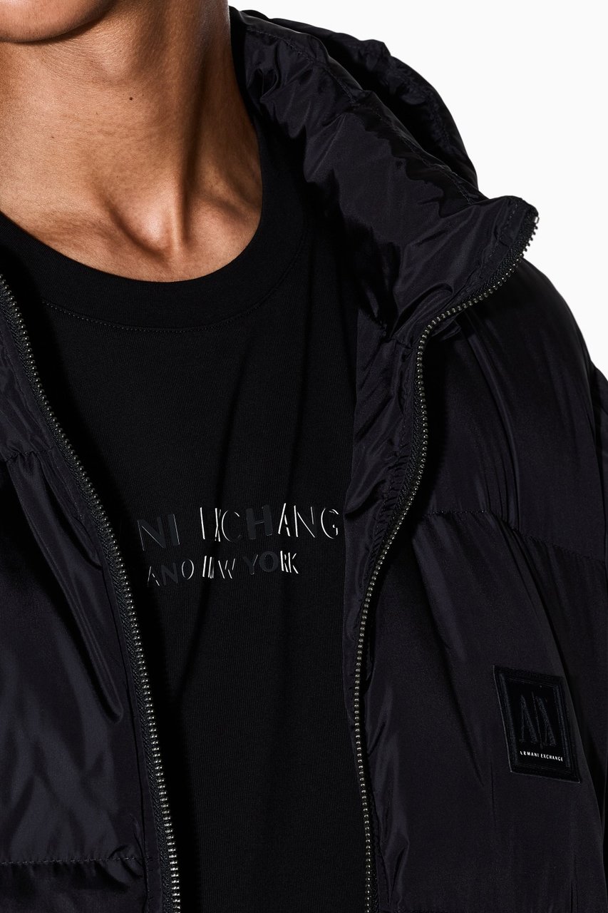 Armani Exchange Coats Black Zwart
