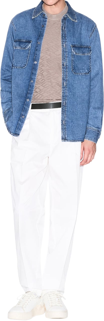 Armani Exchange Trousers Beige Beige