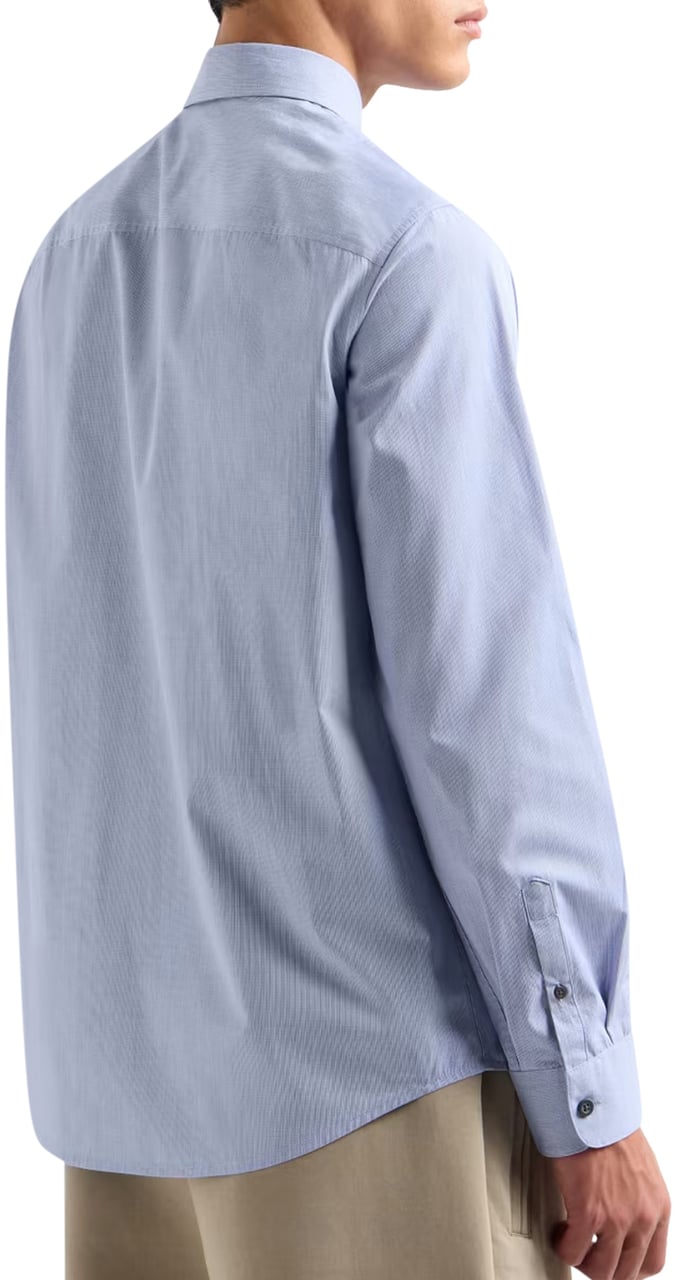 Armani Exchange Shirts Blue Blauw
