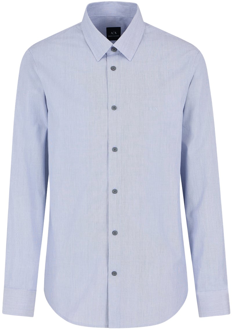 Armani Exchange Shirts Blue Blauw