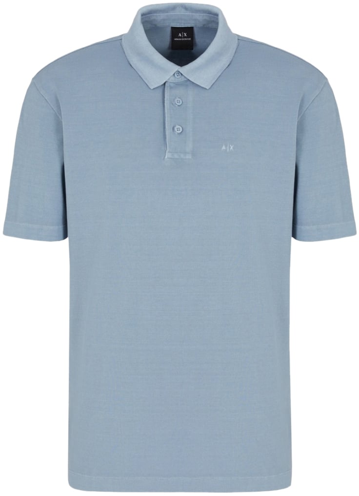 Armani Exchange T-Shirts And Polos Light Blue Blauw