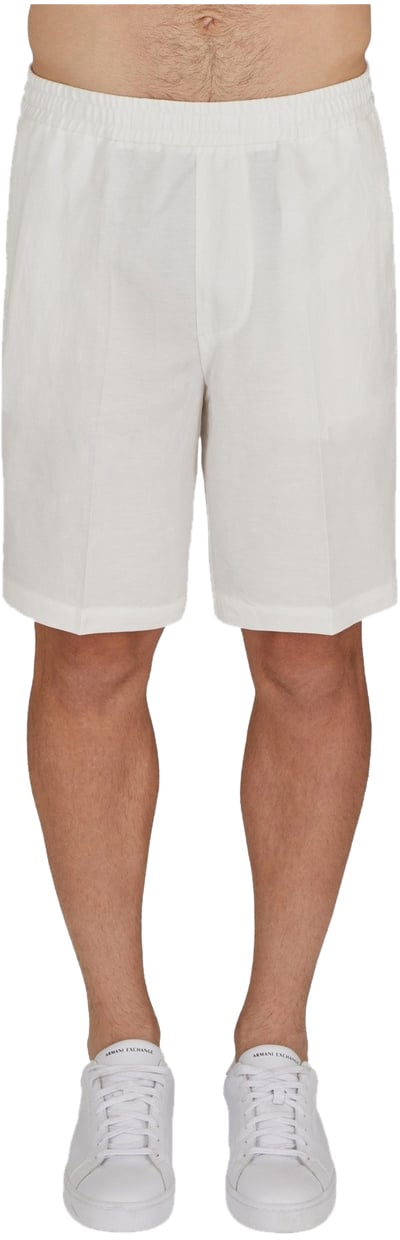 Armani Exchange Trousers White Wit