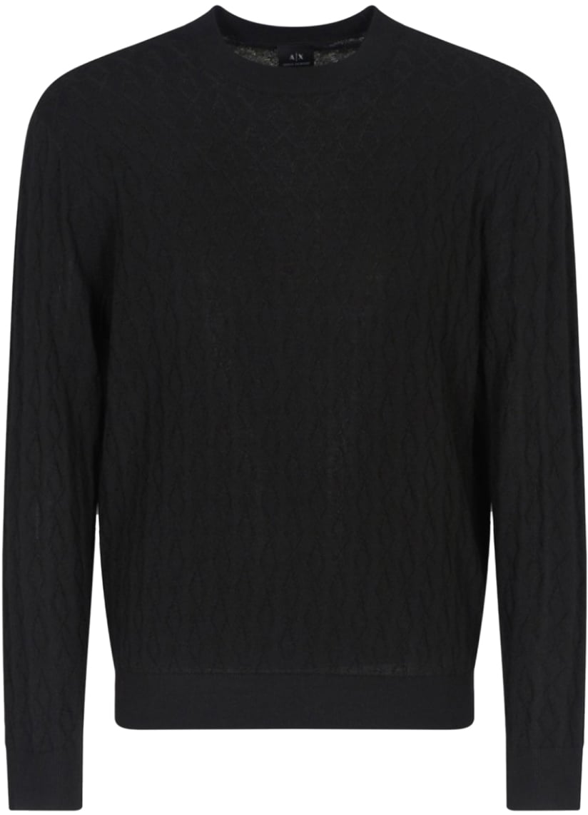Armani Exchange Sweaters Black Zwart