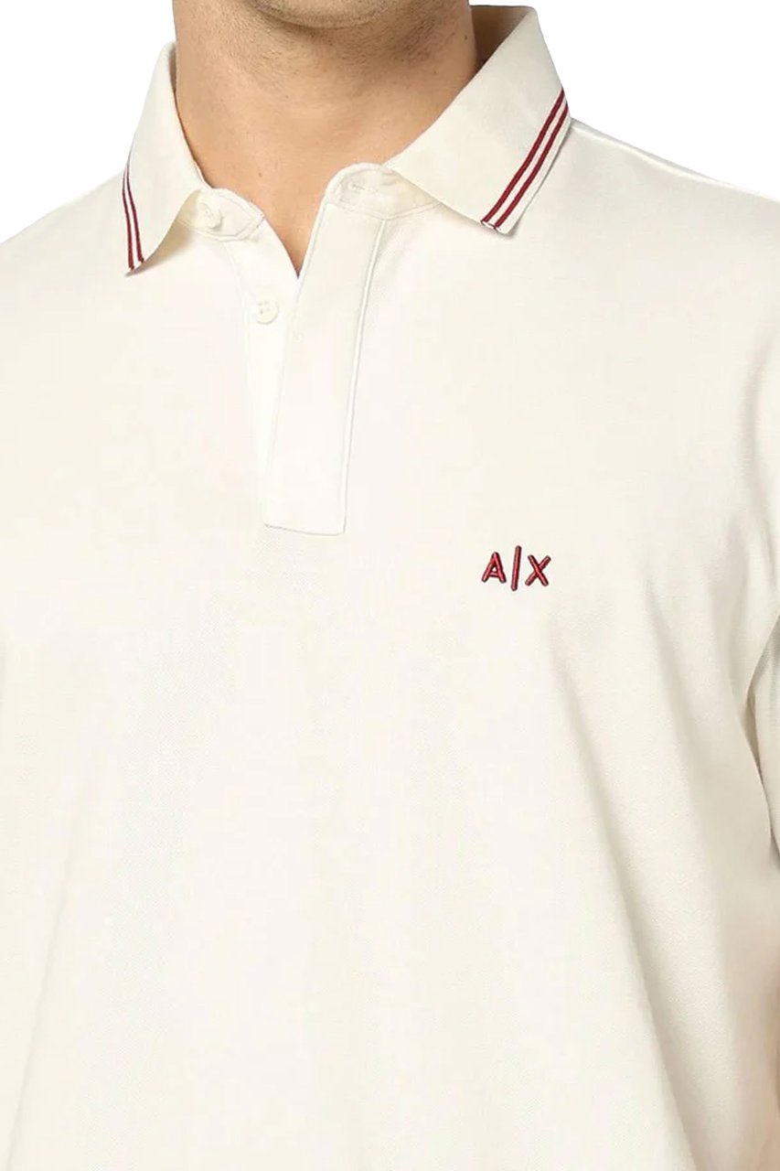 Armani Exchange T-Shirts And Polos Cream Wit