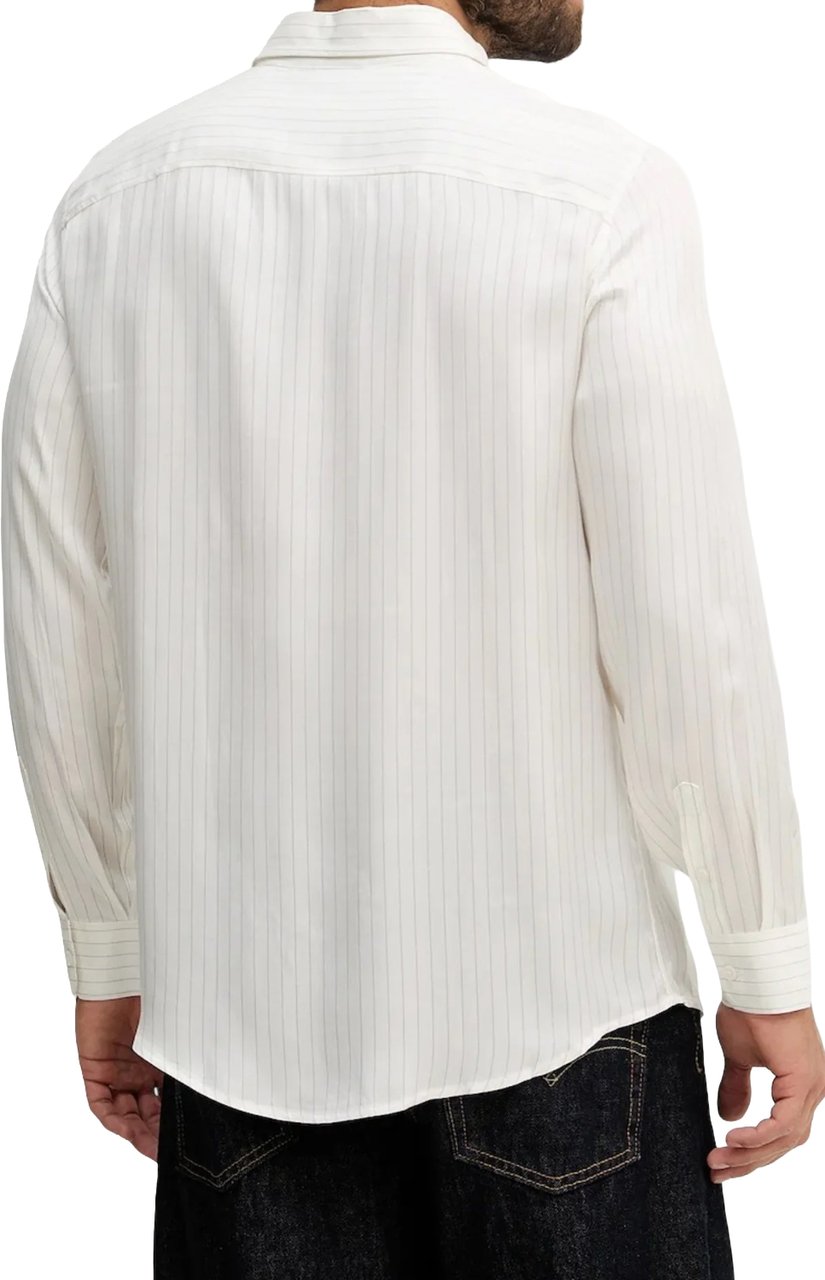 Armani Exchange Shirts Off White/Driftwood Wit