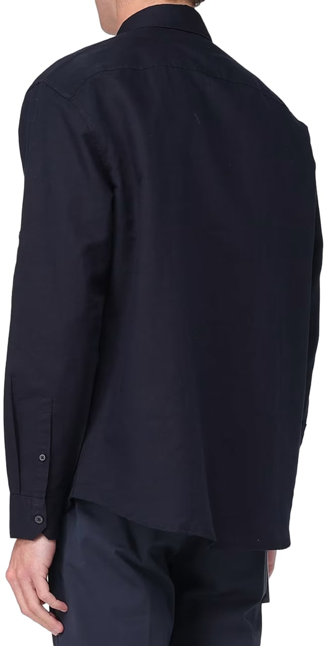 Armani Exchange Shirts Deep Blue Blauw