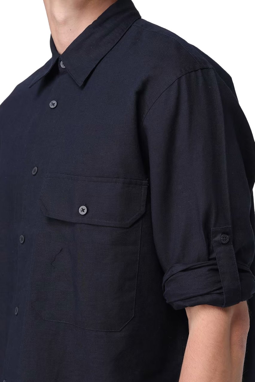 Armani Exchange Shirts Deep Blue Blauw