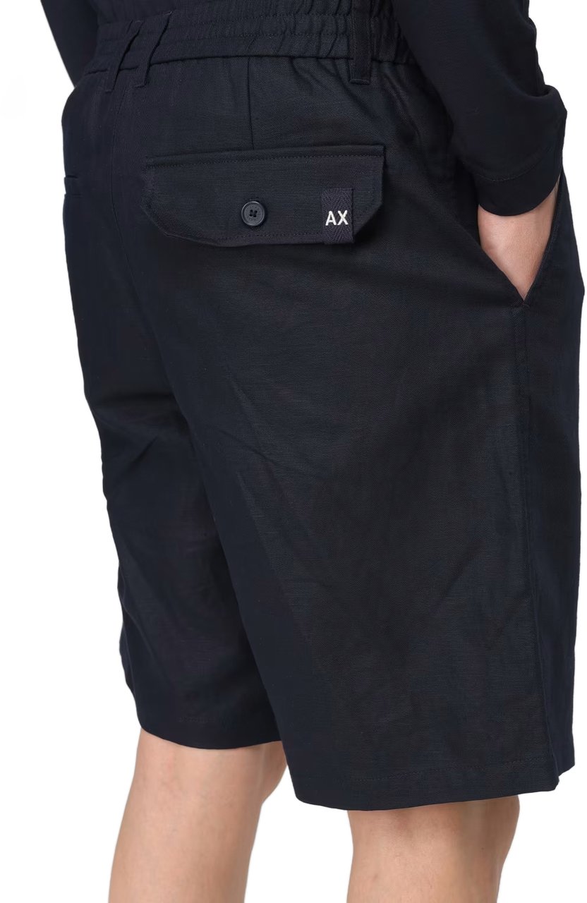 Armani Exchange Shorts Deep Blue Blauw
