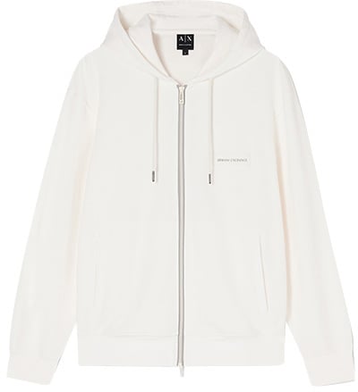 Armani Exchange Sweatshirt (Vest) met Capuchon Wit