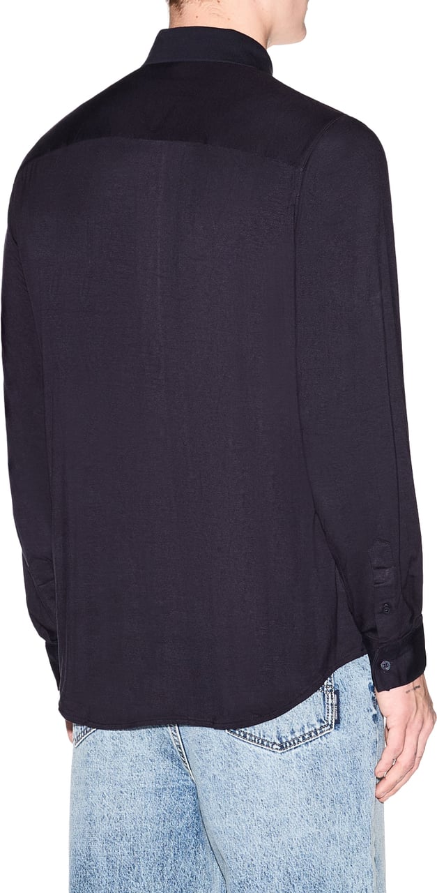 Armani Exchange Shirts Deep Navy Navy