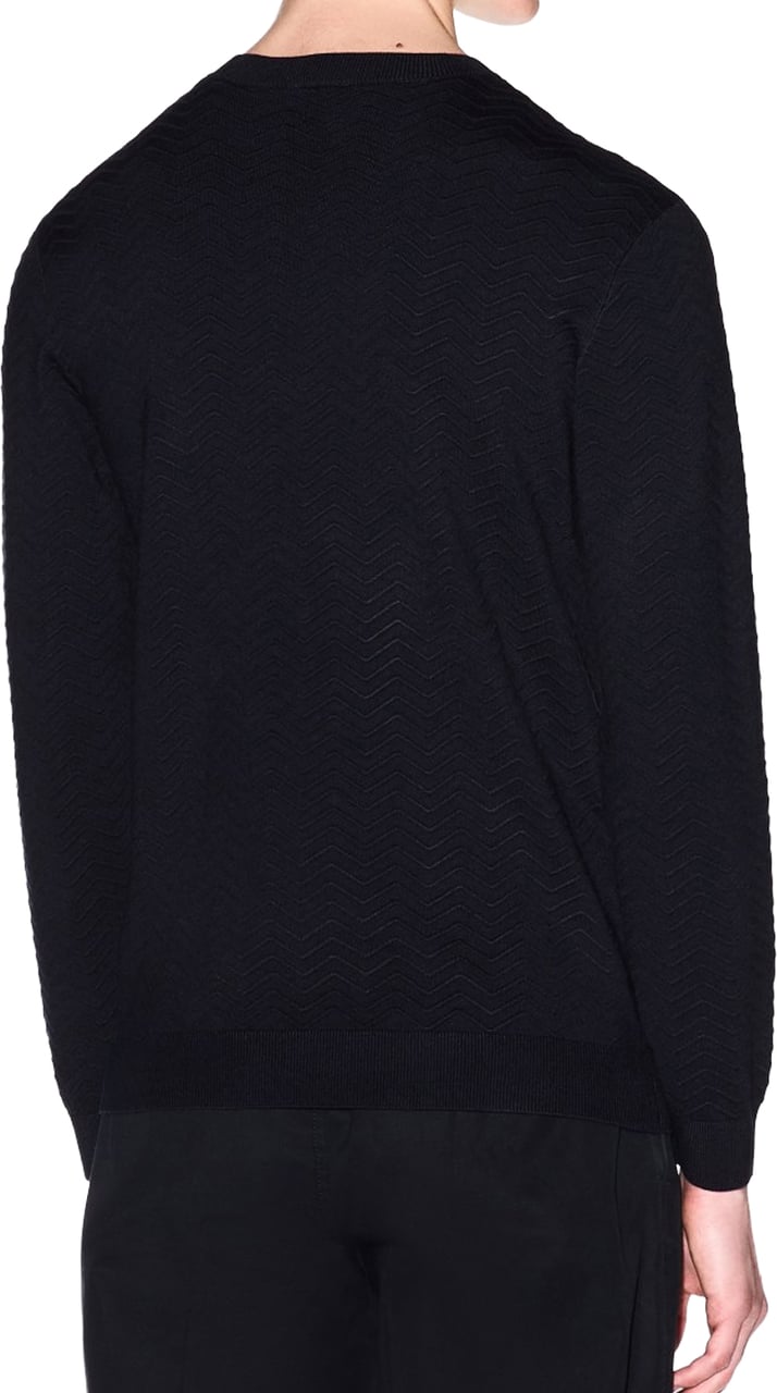 Armani Exchange Sweaters Deep Navy Waves Navy