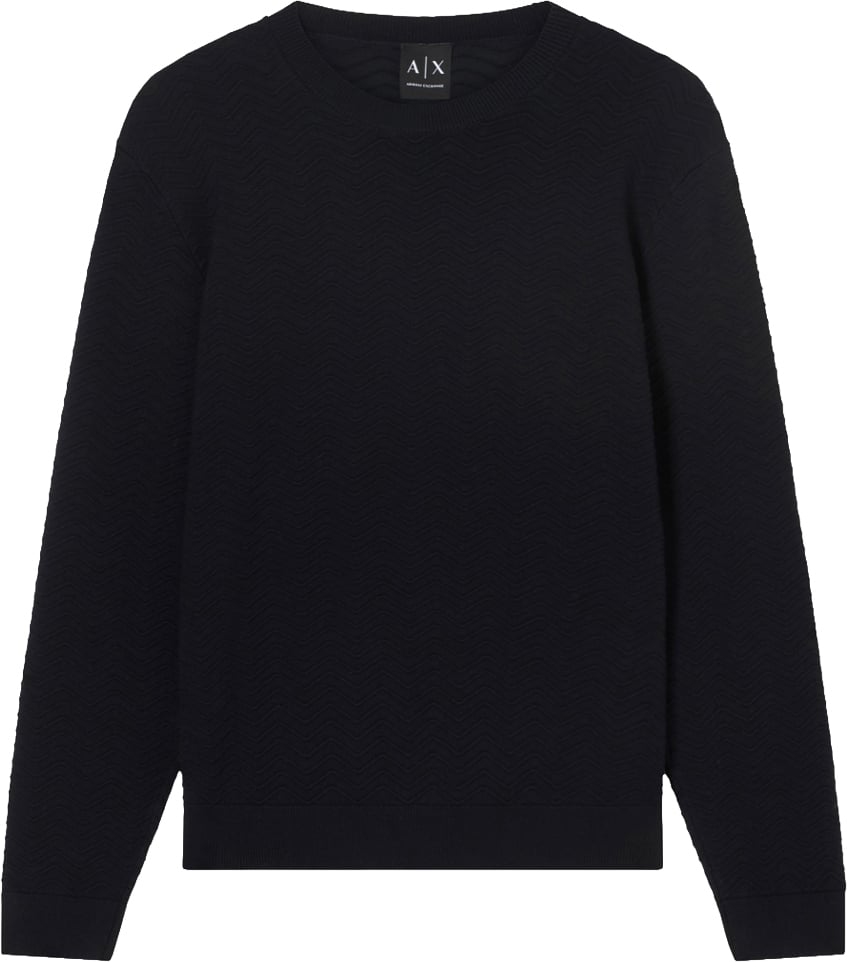 Armani Exchange Sweaters Deep Navy Waves Navy