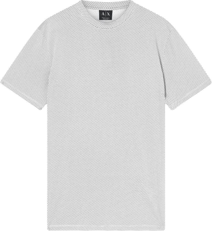 Armani Exchange T-Shirts And Polos Micro Logo Gun Metal Wit