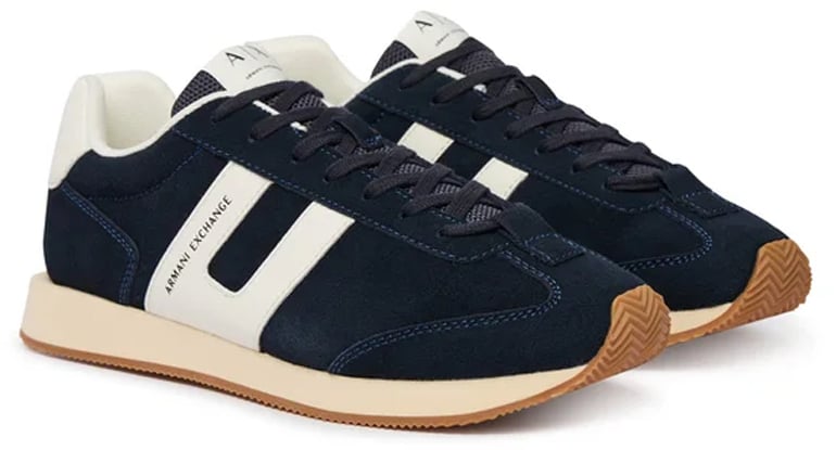 Armani Exchange Sneakers Deep Navy/Off White Navy