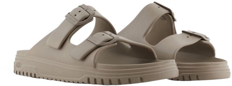 Armani Exchange Sandals Dove Grey Grijs