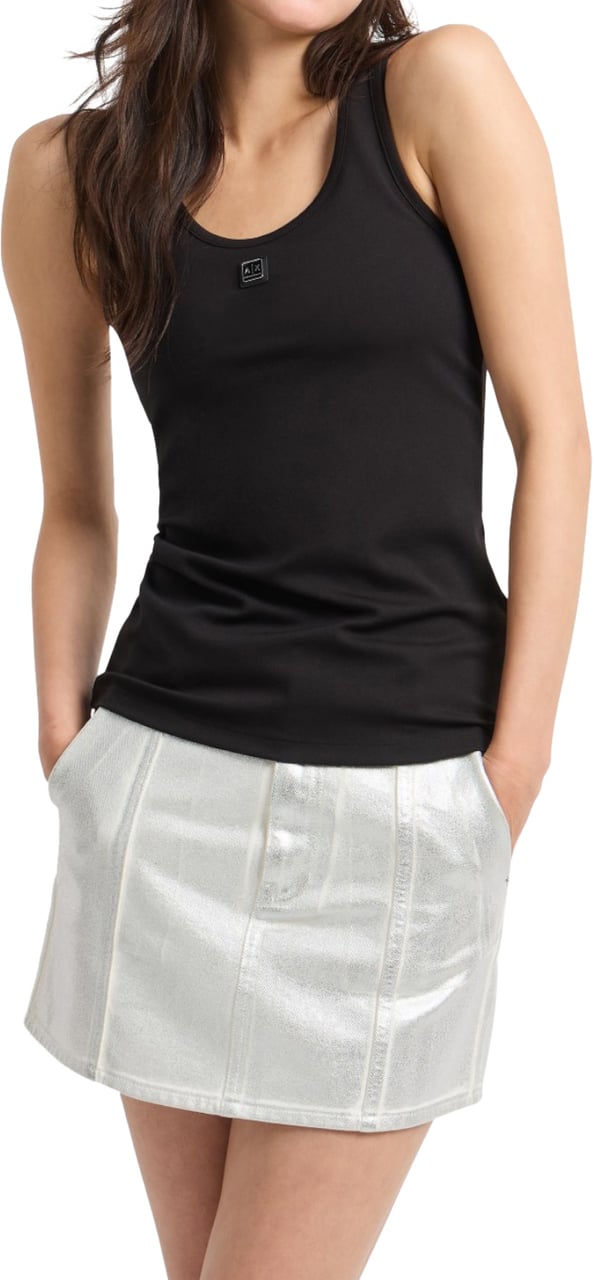 Armani Exchange Top Black Zwart