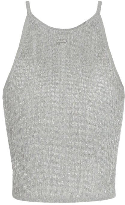 Armani Exchange Top Silver Zilver