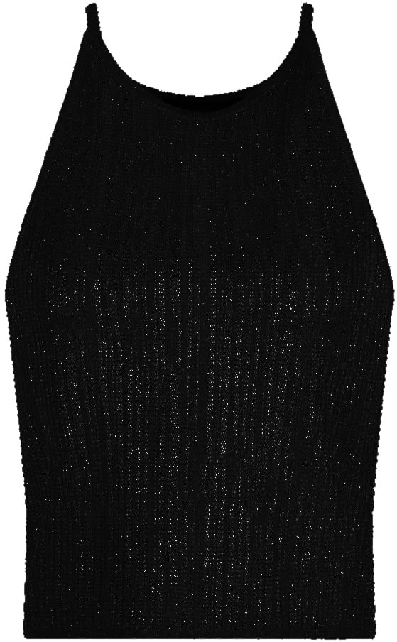 Armani Exchange Top Black Zwart