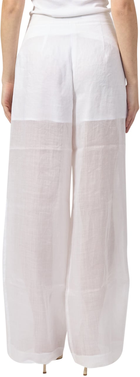 Armani Exchange Trousers White Wit