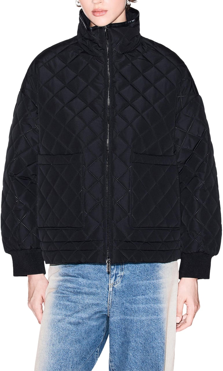 Armani Exchange Coats Black Zwart