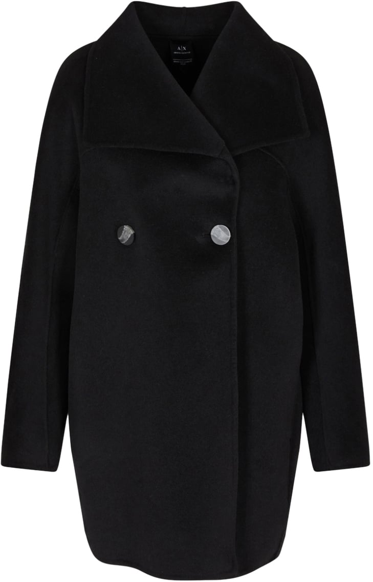 Armani Exchange Coats Black Zwart