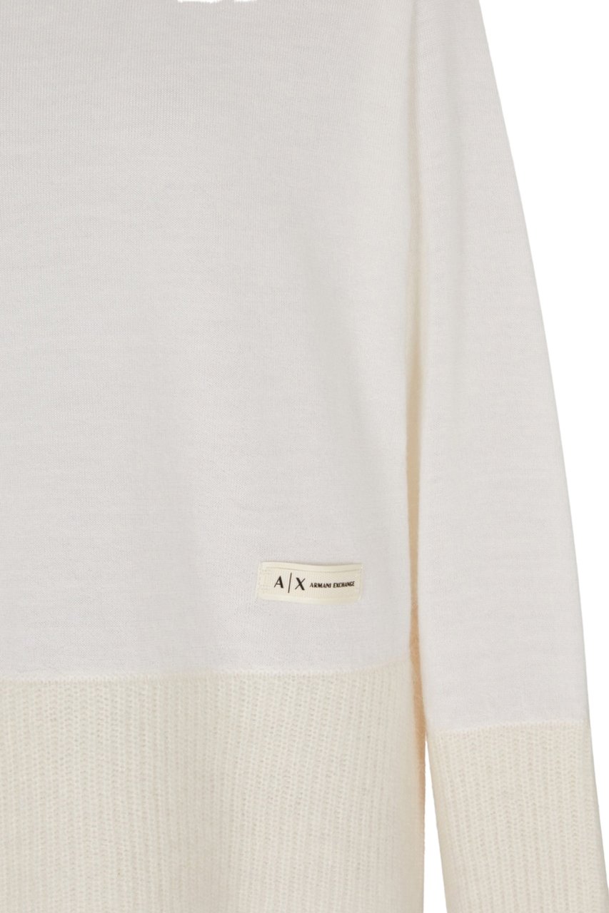 Armani Exchange Sweaters Cream Wit