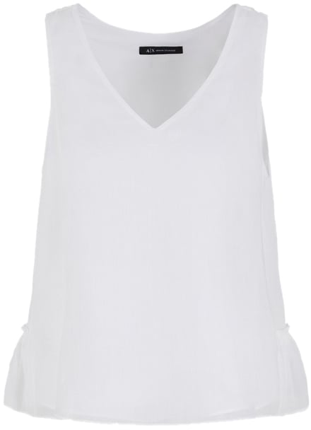 Armani Exchange Top White Wit