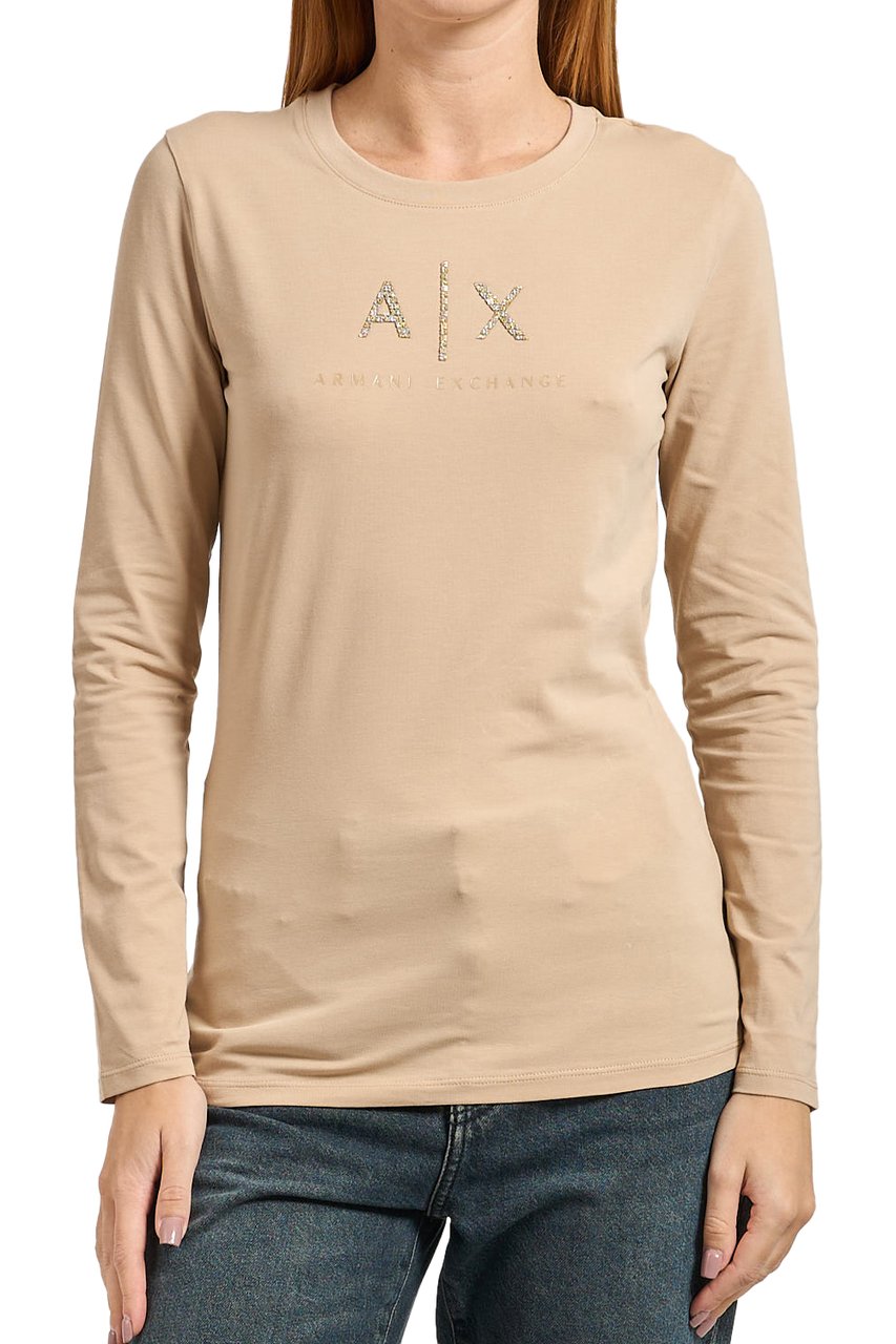 Armani Exchange T-Shirts And Polos Beige Beige